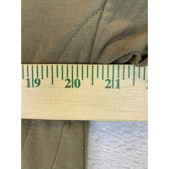 NEW Express One Eleven Sweatshirt Dress Women's XS Drab Green Lace up side Drop - Picture 6 of 8
